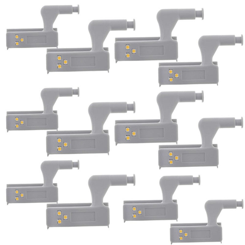 Set 25 buc Balamale pentru mobilier cu iluminare LED, Gri, 7.5 x 4 x 2 cm