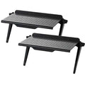 Set 2 buc, Raft Reglabil de Depozitare pentru TV sau Monitoare LCD, Maxim 4 Kg, 30 x 11 x 3 cm, Negru