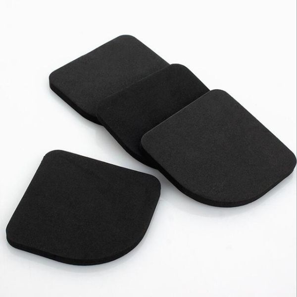 Set 4 suporti antivibratii pentru masinile de spalat sau mobilier din spuma EVA, Negru, 7.7 x 7.7 x 0.7 cm