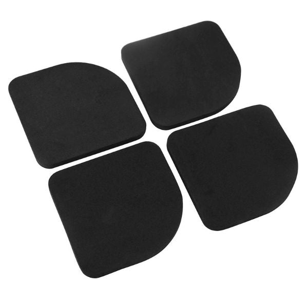 Set 4 suporti antivibratii pentru masinile de spalat sau mobilier din spuma EVA, Negru, 7.7 x 7.7 x 0.7 cm