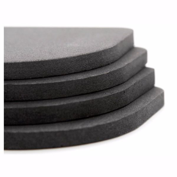 Set 4 suporti antivibratii pentru masinile de spalat sau mobilier din spuma EVA, Negru, 7.7 x 7.7 x 0.7 cm