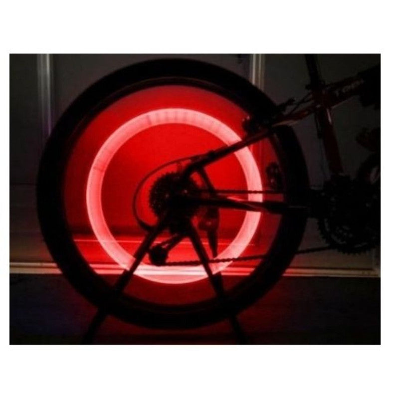 Set 5 lumini ambientale LED cu 3 moduri de iluminare pentru Bicicleta, Rosu