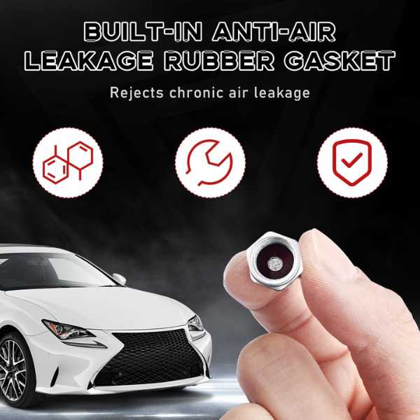 Set 12 Capace Hexagonale pentru Valva Auto, Aliaj Aluminiu, Lungime 1.8 cm, Argintiu