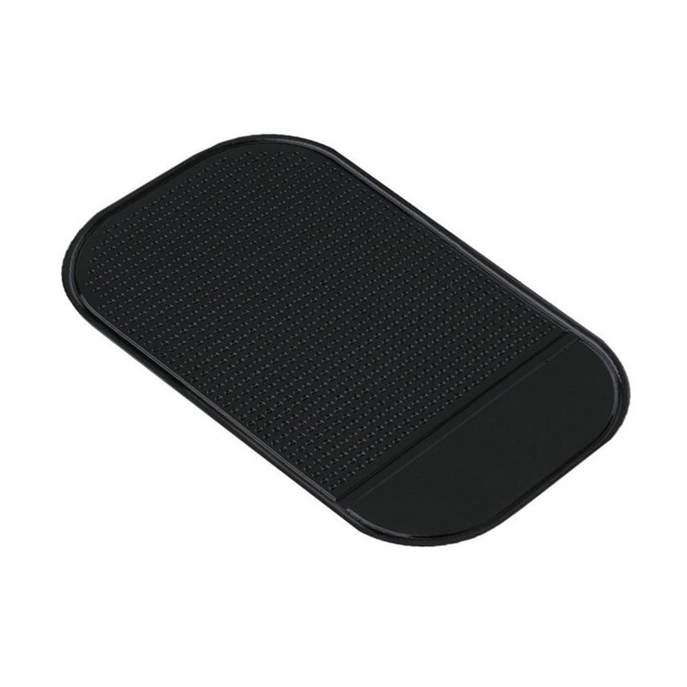Suport universal din silicon cauciucat, antiderapant si lipicios pentru chei sau telefon, Negru, 13 X 7 cm