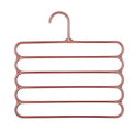 Umeras Mercaton din Plastic, Antiderapant si Multifunctional pentru Organizarea Hainelor, cu 5 Pozitii, 31×31 cm, Maro
