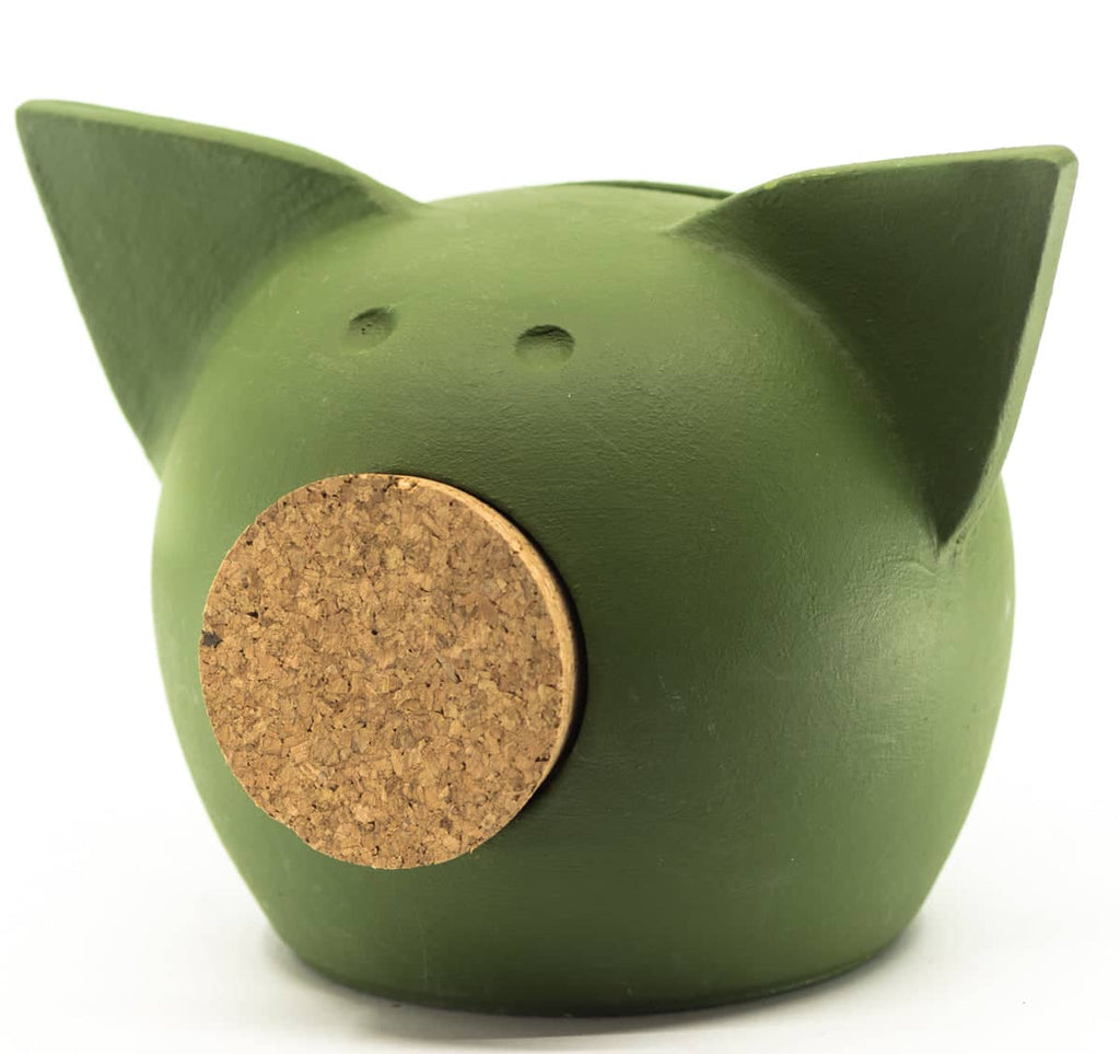 Handmade Ceramic Blackboard Piggy Bank - The Chalk Collection-0