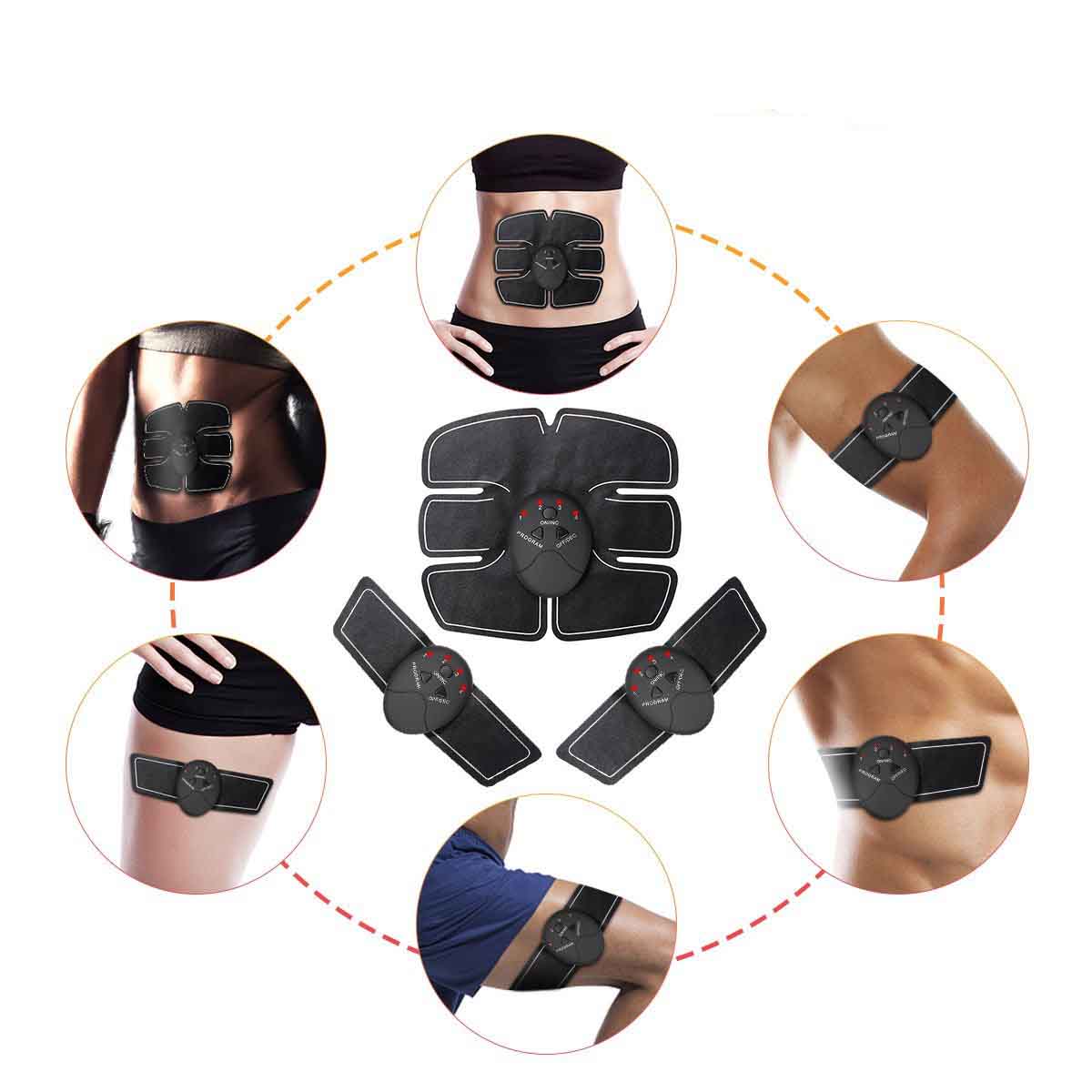 Aparat fitness cu electrostimulare pentru abdomen si brate-3