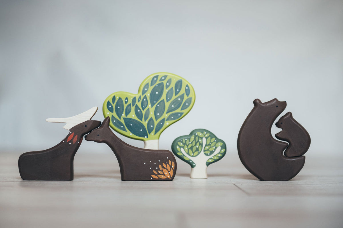 FOREST ANIMALS FIGURINES SET-0