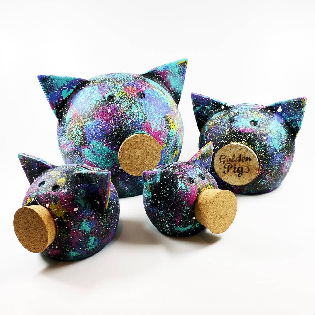 Ceramic Handmade Space Piggy Banks-0