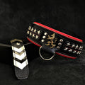 The unique "General" leather dog collar for big dogs-0